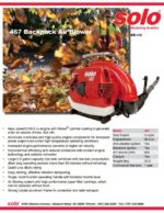 Soplador de Mochila Solo 467 2 Tiempos 66.5cc con Convertidor Catalítico 824 CFM