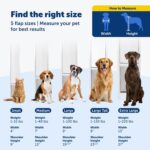 Puerta para Mascotas PetSafe Freedom PPA11-13129 Panel de Aluminio y Vidrio Deslizante Blanca Grande Ajustable 76 13/16