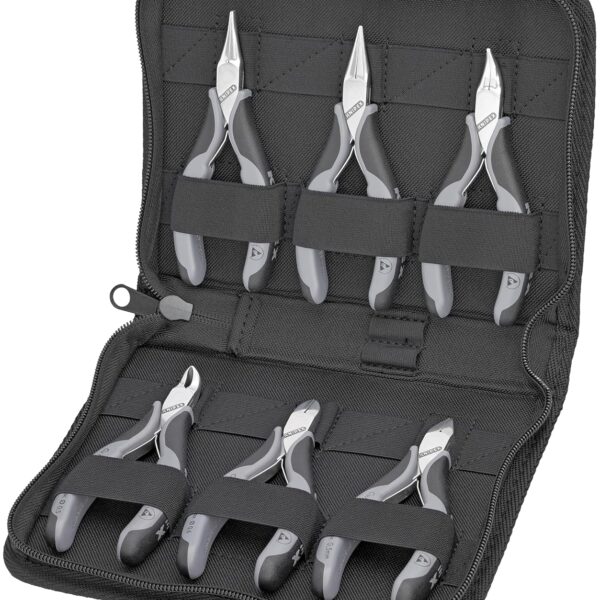 KNIPEX 00 20 17 Juego de alicates electrónicos de 6 piezas