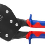 Remachadora de Bloqueo de Punzón KNIPEX 90 42 250 Agarre Cómodo Operación con Una Mano