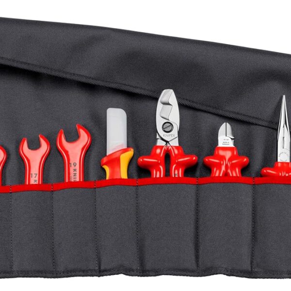 KNIPEX 98 99 13 15 piezas 1,000 V bolsa de rollo de herramientas aislada