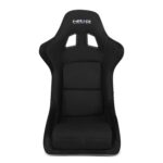 Asiento de Carreras NRG Innovations FRP-310 Tipo Bucket Respaldo Fijo Fibra de Vidrio Mediano Negro 20 Pulgadas Ancho 18