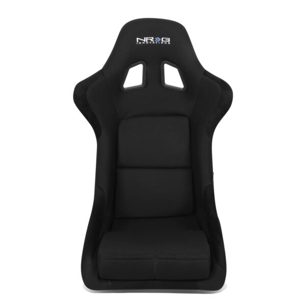Asiento de Carreras NRG Innovations FRP-310 Tipo Bucket Respaldo Fijo Fibra de Vidrio Mediano Negro 20 Pulgadas Ancho 18