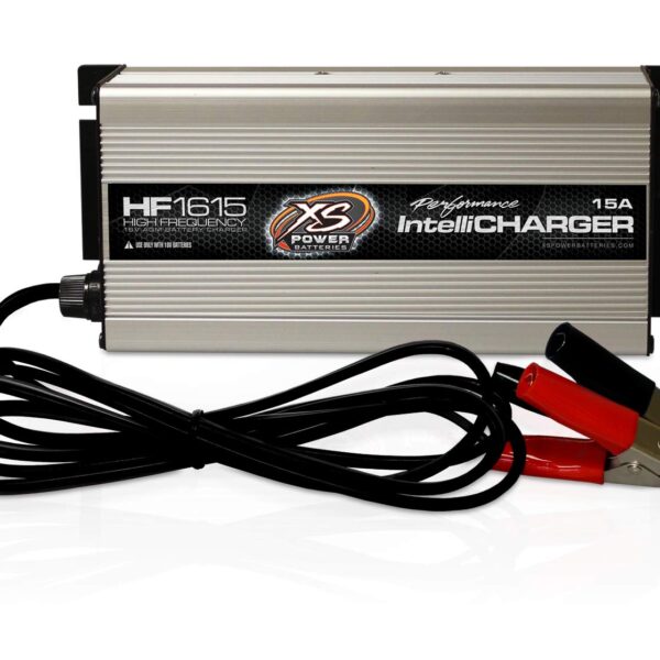 Cargador de Batería XS Power HF1615 AGM 16V 15A con Indicadores LED e Interruptor de Apagado de 10 Horas