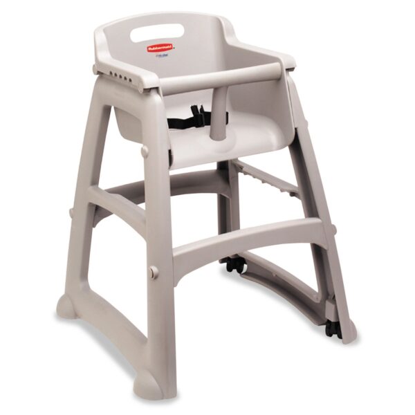 Silla Alta Rubbermaid Commercial FG781408PLAT Platino Polipropileno Sin Ensamblar