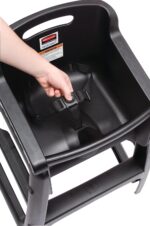 Silla alta Rubbermaid Commercial Products FG780508BLA Negro Polipropileno con ruedas
