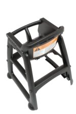 Silla alta Rubbermaid Commercial Products FG780508BLA Negro Polipropileno con ruedas