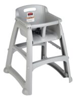 Silla Alta Rubbermaid Commercial Products FG780508PLAT Platino Polipropileno con Ruedas
