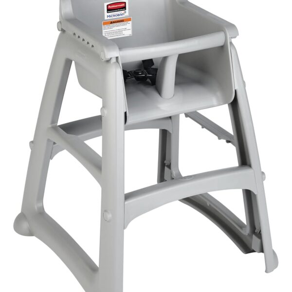 Silla Alta Rubbermaid Commercial Products FG780508PLAT Platino Polipropileno con Ruedas