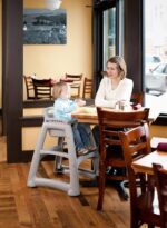 Silla Alta Rubbermaid Commercial Products FG780508PLAT Platino Polipropileno con Ruedas