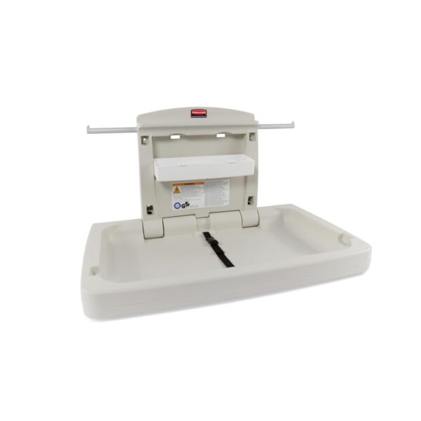 Cambiador de Bebés Horizontal Rubbermaid Commercial FG781888LPLAT Beige Polipropileno 33.5 x 21.5 x 4 Pulgadas