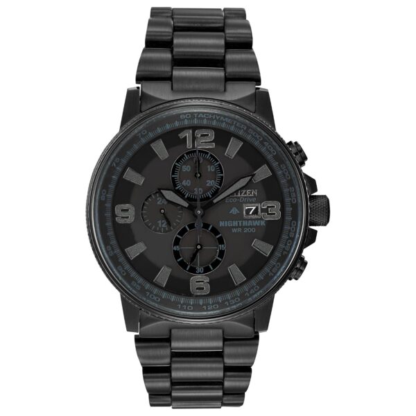 Reloj Citizen Eco-Drive Nighthawk CA0295-58E Acero Inoxidable Negro Cronógrafo 42mm
