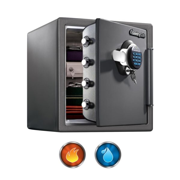 Master Lock, 1.23 pies cúbicos, a prueba de fuego de color gris gun metal, SFW123GDC