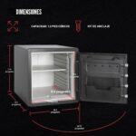 SentrySafe Caja de seguridad resistente al fuego, 1.2 pies cúbicos, SFW123DSB