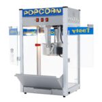 Máquina de palomitas de maíz Pop Heaven - Caldero de acero inoxidable de 12 oz, bandeja de rechazo de granos, luz de cal