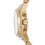 Reloj Michael Kors Bradshaw MK5605 Mujer Caja de Acero Inoxidable 42mm Esfera Dorada Cronógrafo Cuarzo