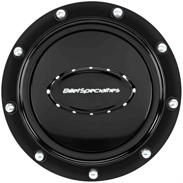 Botón de Bocina Billet Specialties 32719 Pro-Style Remachado Anodizado Negro