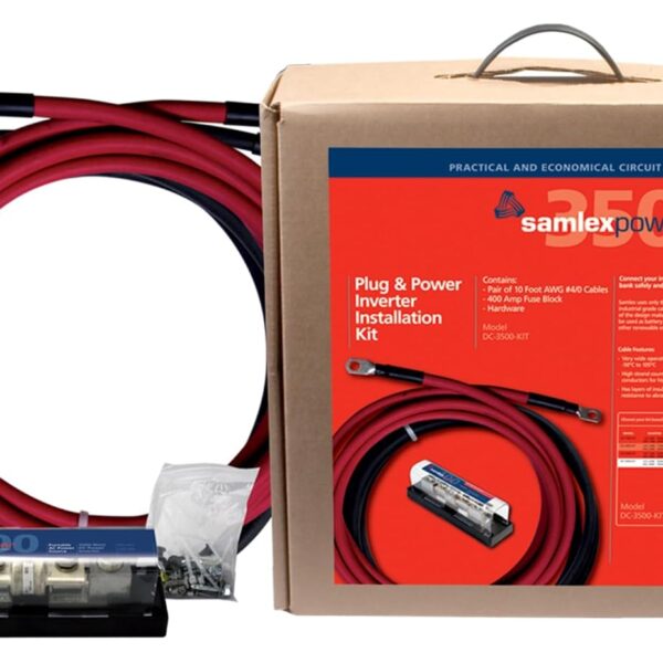 Kit de instalación para inversor solar Samlex DC-3500-KIT 3500 vatios rojo