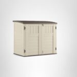 Cobertizo de Almacenamiento Suncast Horizontal 34 Pies Cúbicos Resina Vainilla con Piso