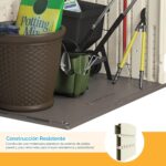 Cobertizo de Almacenamiento Suncast Horizontal 34 Pies Cúbicos Resina Vainilla con Piso