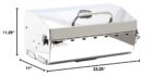 Parrilla de Gas Camco Stow N Go 160 Modelo 58131 con Termómetro y Encendedor Color Blanco