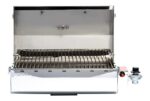 Parrilla de Gas Camco Stow N Go 160 Modelo 58131 con Termómetro y Encendedor Color Blanco