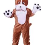Disfraz de Mascota de Bulldog Forum Novelties F68212 Talla Única Marrón Poliéster