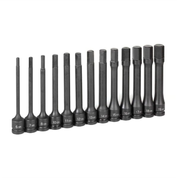 Juego de Llaves Hexagonales Grey Pneumatic 1363MH 13 Piezas Métrico 1/2 Pulgada 6mm a 19mm Acero Cromo Molibdeno