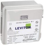 Leviton MO240-1SW - Contador mecánico de montaje en superficie para exteriores 120/208/240V 2P3W 100A con 2 núcleos sóli