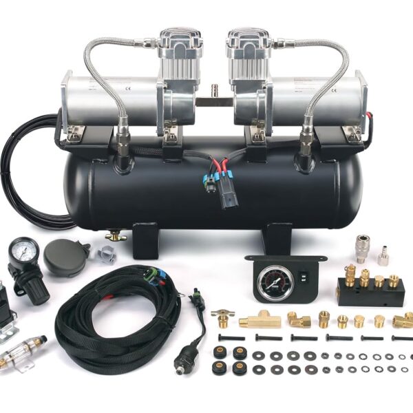 Sistema de Compresores de Aire Viair 30016 2 en 2 150 PSI Gris