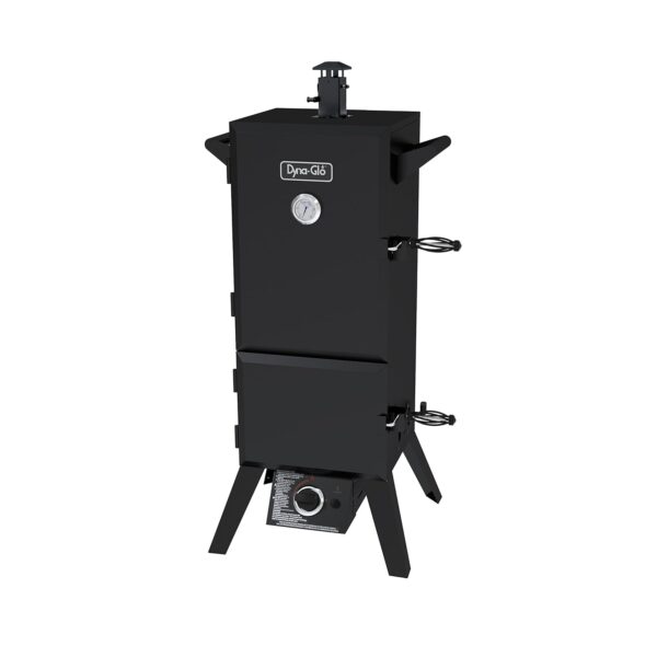 Ahumador Vertical de Gas LP Dyna-Glo DGY784BDP Acabado en Polvo Negro 784 Pies Cuadrados