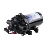 Bomba de Diafragma Everflo EF5500-BOX 12V 5.5 GPM Conexión FNPT 1/2 Pulgada Negro