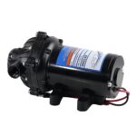 Bomba de Diafragma Everflo EF5500-BOX 12V 5.5 GPM Conexión FNPT 1/2 Pulgada Negro