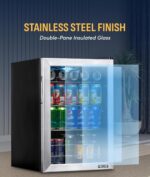 NewAir Refrigerador de bebidas de 90 latas | Mini refrigerador pequeño independiente de 17 pulgadas para dormitorio, bar