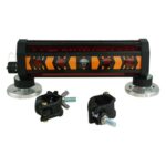 Johnson Level & Tool 40-6791 Montaje en máquina de 360 grados con detector de abrazadera y imán, 360°, haz rojo, 1 detec