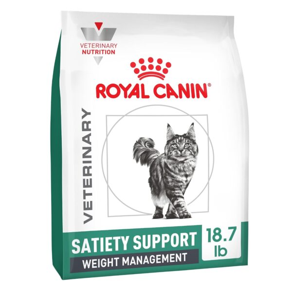 Alimento Seco para Gatos Royal Canin Veterinary Diet Feline Satiety Support Control de Peso Sabor Pollo 7.7 Libras