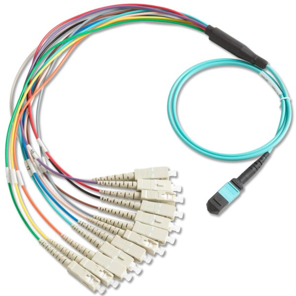 Fluke Networks BKC-MPO-USC Cable de ruptura para MPO SC Conector Unpinned, longitud de cable de 3.3 ft, accesorio de pro