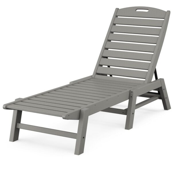 Tumbona Náutica para Patio POLYWOOD NAC2280GY Gris Pizarra