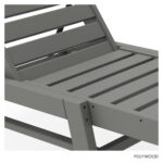 Tumbona Náutica para Patio POLYWOOD NAC2280GY Gris Pizarra