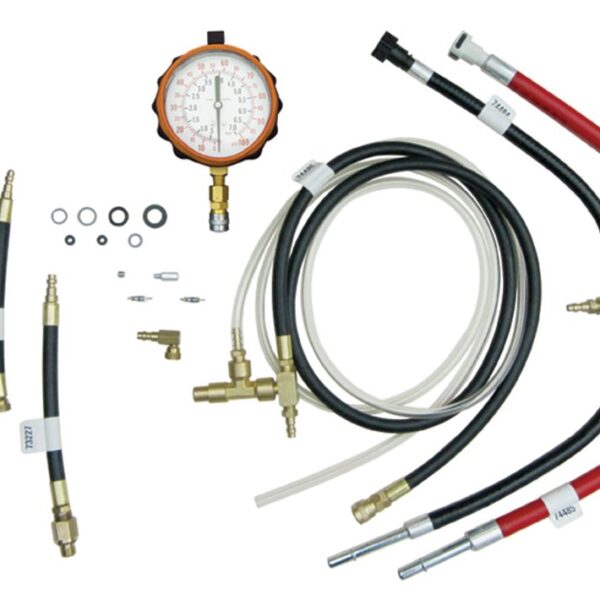 Kit de Sistema de Combustible Diésel Lang Tools TU-32-4 para Ford Power Stroke Medidor 100 PSI Material Metal