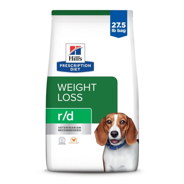Alimento Seco para Perros Hill's Prescription Diet r/d Control de Peso Sabor Pollo Bolsa 27.5 Libras
