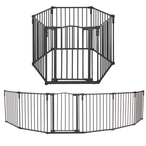 Corral de Bebé Superyard Toddleroo Modelo 4936 3 en 1 Arco Decorativo de Metal Bronce Mate 6 Paneles 30 Pulgadas