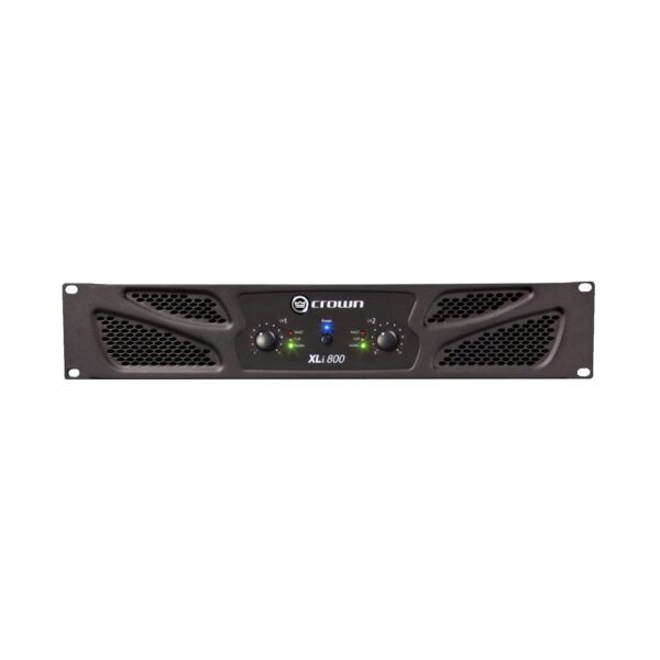 Crown XLi800 Amplificador de potencia de 600 W en puente de dos canales 8Ω. Para DJ profesional, PA, amplificador de esc