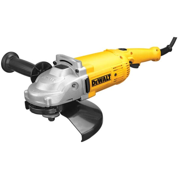 DEWALT Amoladora angular, 9 pulgadas, 6,500 RPM, 4.0 HP (DWE4519), amarillo