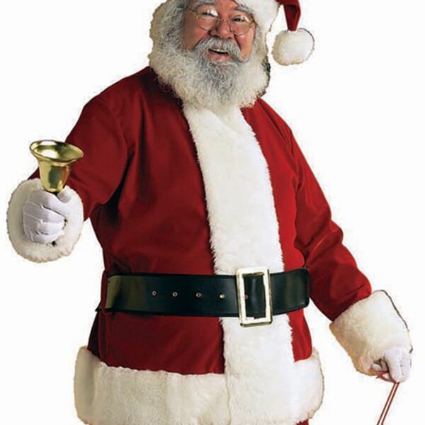 Disfraz de Santa Claus Rubie's Deluxe Terciopelo Modelo 23362-NS Talla XXL Rojo Blanco