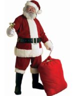 Disfraz de Santa Claus Rubie's Deluxe Terciopelo Modelo 23362-NS Talla XXL Rojo Blanco