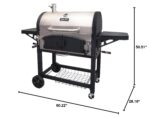 Parrilla para Barbacoa Dyna-Glo DGN576SNC-D de Carbón Doble Cámara Acero Inoxidable XL 816 Pulgadas Cuadradas