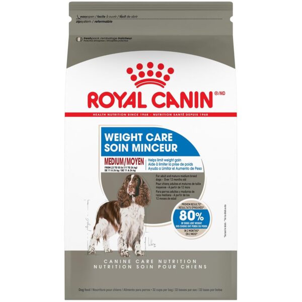 Alimento Seco para Perro Adulto Royal Canin Medium Weight Care Raza Mediana Sabor Pollo Bolsa 30 Libras Modelo 453030