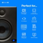 PreSonus Eris E5 de 2 vías, 5.25 pulgadas (13.3 cm) Monitor de estudio de campo cercano
