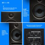 PreSonus Eris E5 de 2 vías, 5.25 pulgadas (13.3 cm) Monitor de estudio de campo cercano